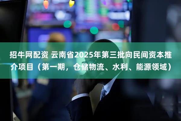 招牛网配资 云南省2025年第三批向民间资本推介项目(第一期,仓储物流、水利、能源领域)